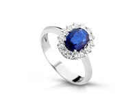 Anillo PG Gioielli Mujer Elegance in Oro blanco Zaffiro 1.23 Ct ANELEGANCE/4Z - ANELEGANCE/4Z